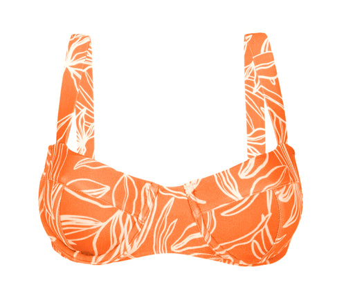 Product Front: Rio De Sol Sostén Top Trail-Orange Amelia