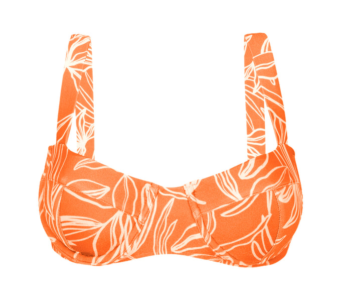 Product Front: Rio De Sol Sostén Top Trail-Orange Amelia