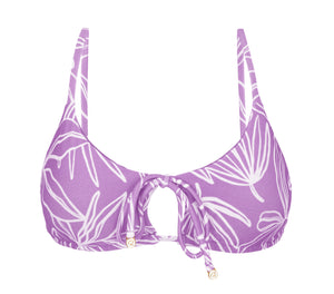 Product Front: Rio De Sol Sostén Top Trail-Purple Tank-Tie
