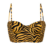 Cargar imagen en el visor de la galería, Product Front: Rio De Sol Sostén Top Wild-Orange Balconet-Anna
