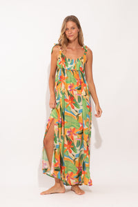 Image 04: Rio De Sol Vestido De Playa Tropical Long Dress Chiara