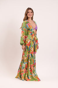 Image 02: Rio De Sol Vestido De Playa Tropical Long Dress Verona