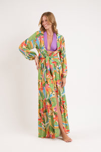 Image 04: Rio De Sol Vestido De Playa Tropical Long Dress Verona