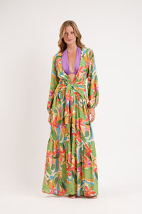 Image 06: Rio De Sol Vestido De Playa Tropical Long Dress Verona