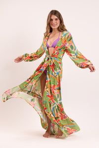 Image 09: Rio De Sol Vestido De Playa Tropical Long Dress Verona