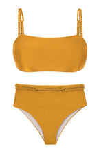 Cargar imagen en el visor de la galería, Set Damasco Bandeau-Reto Hotpants
